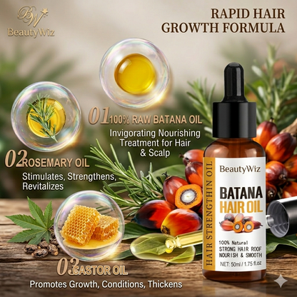 BeautyWiz batana Hair oil - Grow hair back thicker, fuller, and healthier!